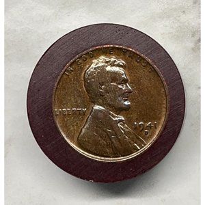 1941-D Encased Penny Lucky Souvenir AI Ohio Vintage